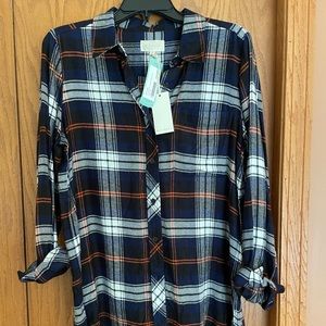 NWT MelloDay super soft plaid shirt